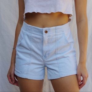 1970s WEEDS baby blue corduroy shorts